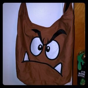 Nintendo Super Mario Bros Goomba shoulder bag.